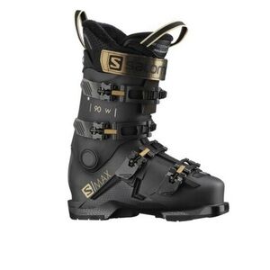 NEW! Salomon S/MAX 90 GW Ski Boots Black Belluga Metallic Women's SZ 6, 6.5